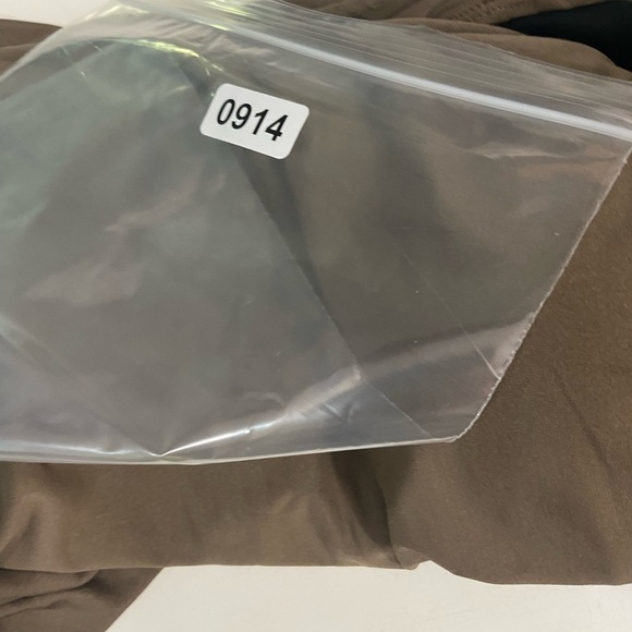 Venus Plus Size High Neck Flounce One-Piece Brown/Black Size 16 - Picture 9 of 11